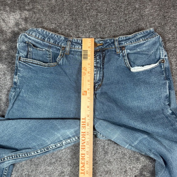 Y2K L.E.I. by Lee Bootcut Jeans Womens 18 1/2 Light Wash Raw Hem Flare Denim - Picture 6 of 11